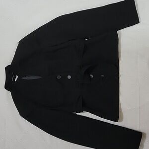 Women's Calvin Klein Belted Blazer, Black, Size 6, Pre-owned EUC